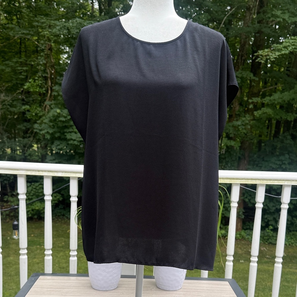 Gothic valloween Halogen Classic Black Blouse